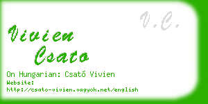 vivien csato business card